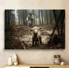 Lost Lamb Canvas - "The Good Shepherd"