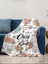 I Am a Child of God” Inspirational Fleece Blanket