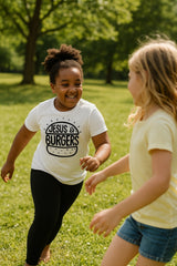 Jesus & Burgers Youth Tee – Joyful, Bold, and Full of Flavor